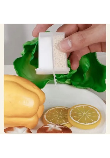 Elmpaly 6lı Şeffaf Plastik Tuz Karabiberlik Seti Seyahat Kamp Mutfak Kullanımı Şeffaf Renk