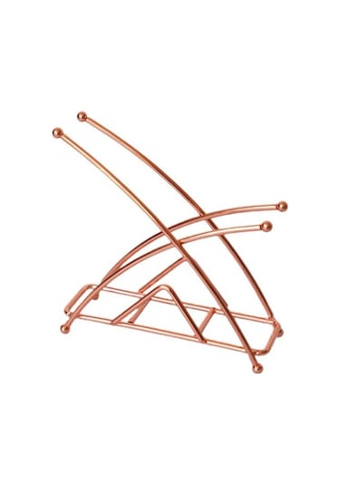 Gül Altın Ayakta Metal Doku Tutucu Geometrik Ağır Demir Yemek Masası Kağıt Havlu Peçete Klip Dağıtıcı Organizatör Ev Otel Mutfak Malzemeleri