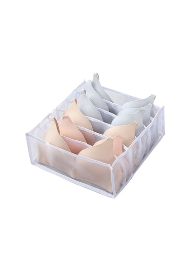 Cbtx Çorap Çekmecesi Organizatör Bölücü Hücre Katlanabilir - Beyaz/6-ızgara