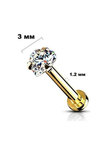 Spikes Çene Ve Dudak İçin Çelikle Yapılmış Labret Kulak Memesi 157430863 Altın