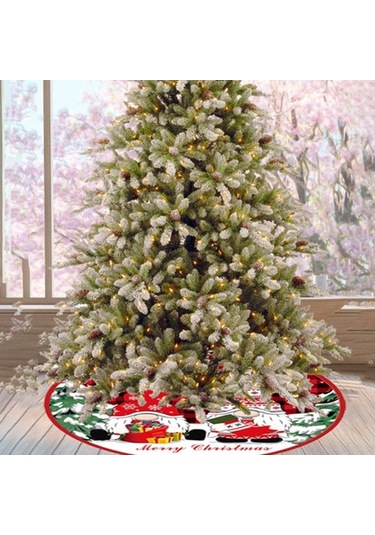 Fortunelane Kırmızı Klasik 90 Cm Kumaş Ağacı Etkisi, Kolay Kurulum İle Noel Dekorasyonu İçin İyelişmiş Model