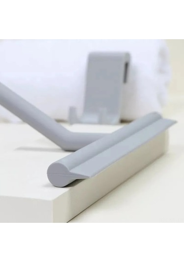 Mufunye Gri Silikon Cam Sılama Aleti - Duş Kapısı, Banyo, Araba Camı Temizleyici - Halka İle Kolay Asma - Dayanıklı Temizlik Gereci Gri