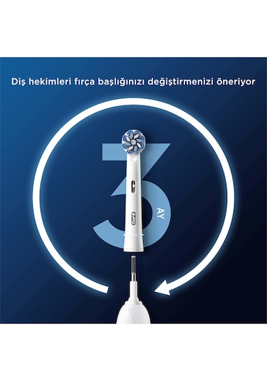 Oral-B Pro Sensitive Clean X-Filament Şarjlı Diş Fırçası Yedek Başlığı 2 Adet