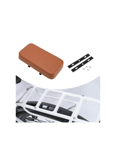 Suntek Bisiklet Arka Koltuk Minderi Elektrikli Için Koltuğu Kahverengi