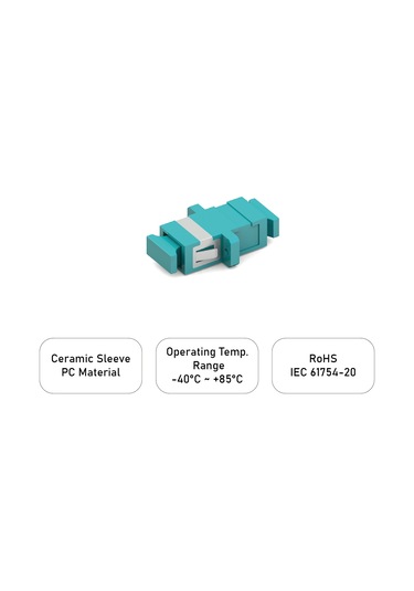 Alfafonet Sc/pc Simpleks Multimode Om3 Fiber Optik Adaptör 1 Paket - 25 Adet