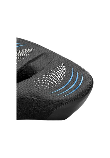 Suntek Bisiklet Koltuğu Yumuşak Geniş Pu Deri Su Siyah-mavi Siyah - Mavi