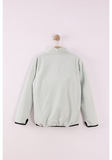 Monox Çocuk Unisex Parmak Geçmeli Polar Ceket Yeşil