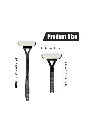 Hangfox Uzun Saplı Katlanabilir Vücut Losyon Uygulayıcı, Sırt Ve Gövde İçin Sponge Rulmanlı Boyama Aleti Siyah/mavi