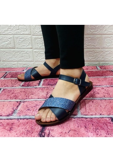 Jasmine Lacivert Kadın Sandalet AYKSNDLT-000051