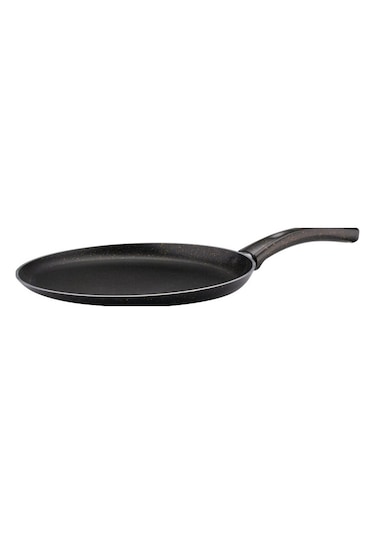 32 Cm Granit Krep Tavası - Siyah Siyah