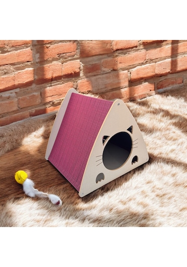 Ed Pet Dizayn Efes Kedi Köpek Evi . Şık Tasarım Coton Vizör