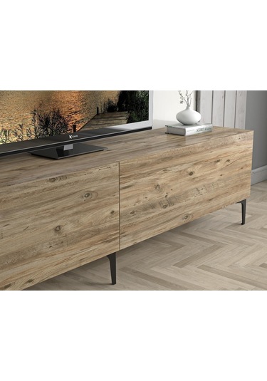 Wood'N Love Vega Premium 200 Cm Geniş Dolaplı Metal Ayaklı Tv Üni (533004083)