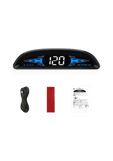 Pazly G2 Araba Hud Dijital Gps Navigasyon Hız Göstergesi - Siyah