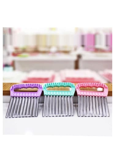 Şekilli Patates Cips Dilimleyici Tırtıklı Kesici Doğrayıcı