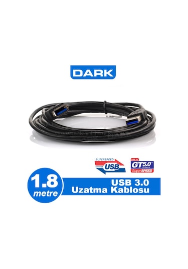 Dark 1.8 Metre Usb 3.0 Uzatma Kablosu Dk-Cb-Usb3Extl180