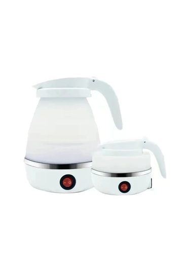 White 0.6l Mini Katlanır Su Isıtıcısı Taşınabilir Su Isıtıcı