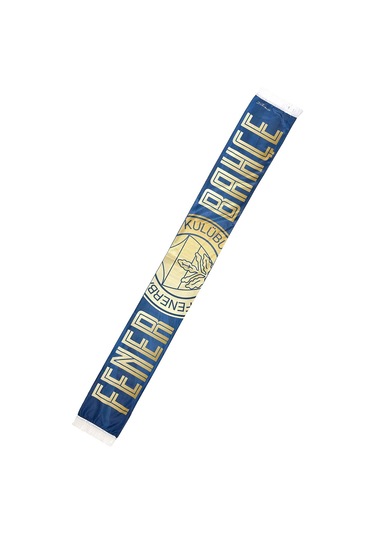 Fenerbahçe Lisanslı Canım Feda Olsun Fenerbahçe Şal Atkı Kanarya Baskılı Ahşap Kutulu Sarı - Lacivert