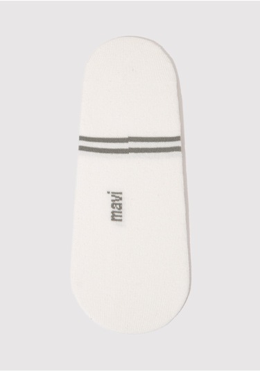 Mavi - 2'li Ekru Babet Çorabı 092593-34523 Pembe