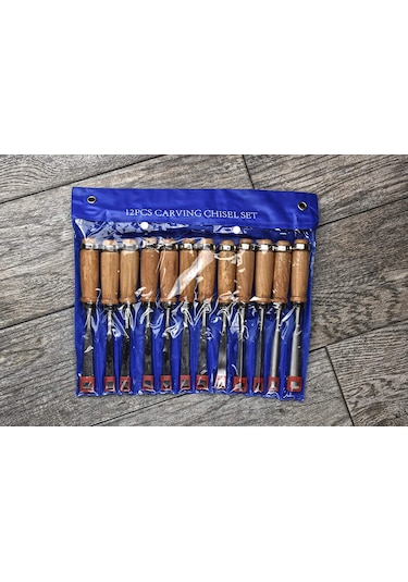 Ahşap Oyma Seti 12 Parça İskarpela Takımı