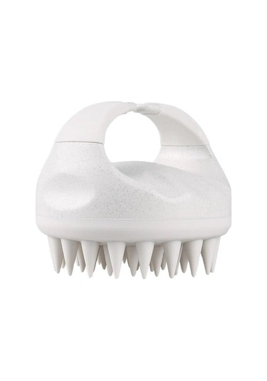 Mavi Biyobozunur Buğday Samanı Silikon Saç Fırçası Şampuan Fırça Saç Derisi Masajı Saç Büyüme İçin