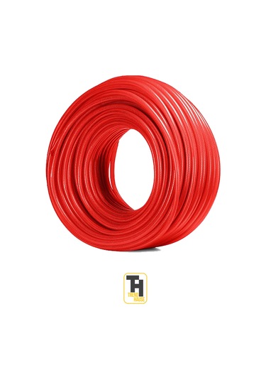 1/2 Örgülü Bahçe Hortumu Çatlamaz, Kırılmaz, Esnek 10 Metre Kırmızı