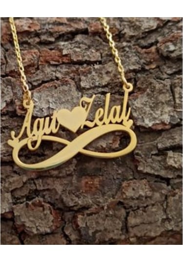Gümüş 2 Isimli Sonsuzluk Kolye 487240793