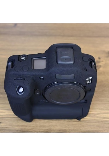 Sones Canon Eos R3 Yumuşak Silikon Koruyucu Kılıf Uyumlu Siyah