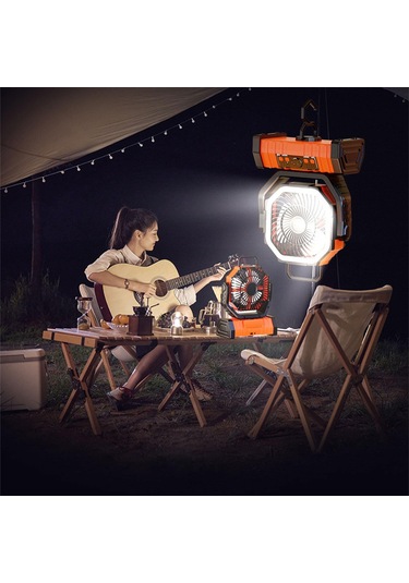 Jialan Kamp Fanı Asma Tavan Vantilatörü Işıklar İle Çok