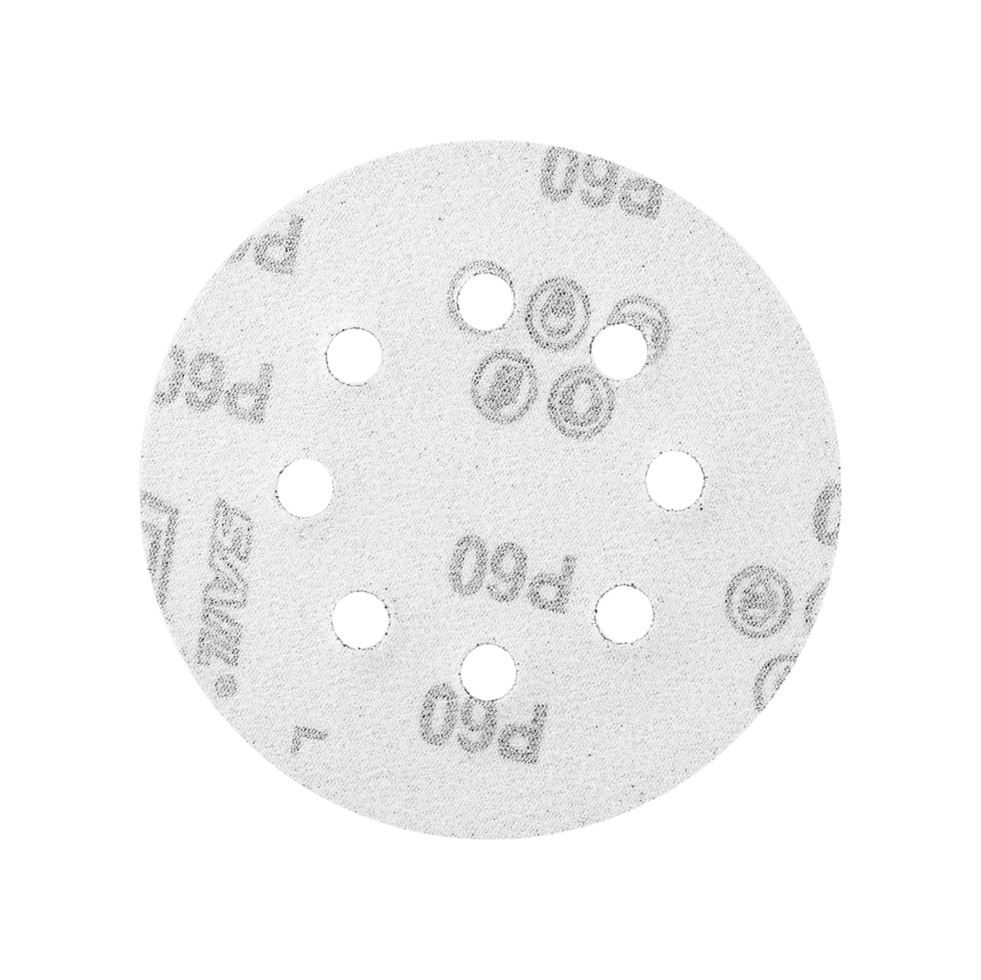 Konesam Alüminyum Oksit 125mm 8 Delikli Disk Zımpara Kağıdı 60 - Kırmızı, 10 Adet/paket - Ahşap, Metal Ve Otomobil Cila İçin Dayanıklı Ve Verimli