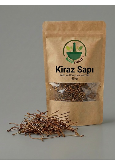Kiraz Sapı Kiraz Sapı Çayı Cherry Stem Tea Cherry Stem Prunus Avium Doğal Kurutulmuş 45 G