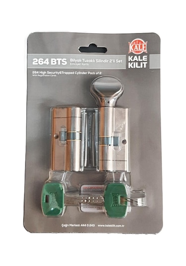 Kale 264 Bts Bilyalı Tuzaklı Silindir 2 Li Set 68 Mm Ortak Anahtar 68 MM