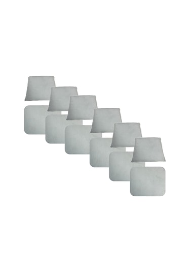 Knsz minder seti 6 lı zng&mğr&uslu beyaz kumaş tel bar sandalyesi oturma ve sırt minderi set