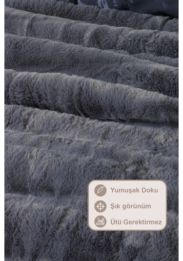 Elart Marsel Comfort Uyku Seti 220x240 Cm Antrasit Antrasit