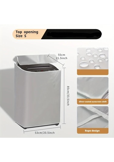 Gateesat Haier Ve Little Swan Dalga Tekerlekli Çamaşır Makinesi Kılıfı Toz Güneşlik Kapağı