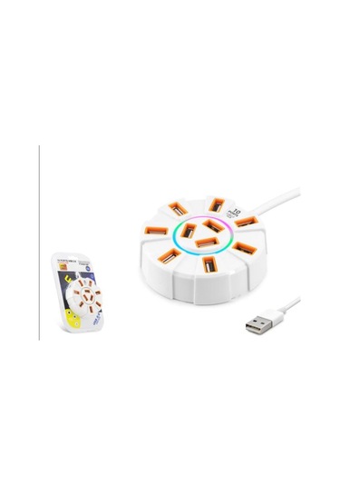 Hadron Hdx7034 Usb Hub 10-usb 1.2m Beyaz