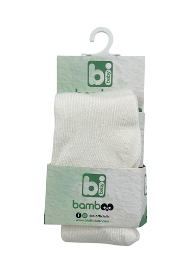 Bibaby Bambu Külotlu Bebek Çorabı 68123 Krem