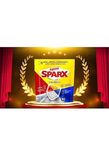 Asperox Sparx Bulaşık Makinesi Deterjanı 2 x 60 Tablet