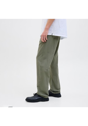 Jack&jones Kane Summer Linen Blend Jogger Erkek Yeşil Pantolon