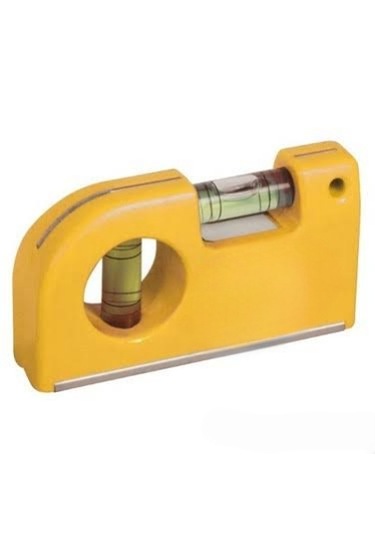 Boss Manyetik Mıknatıslı Cep Su Terazisi Kutusuz Sarı Renkli