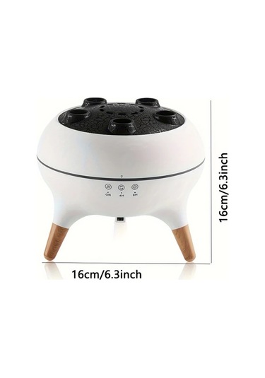 Motion003 Babıqt Dinamik Denizanası Arom Difüzörü Beyaz 3d Mantar Tasarım Uzaktan Kumandalı Çift Sis Nemlendirici 220-240v Abs Ev Ofis İçin