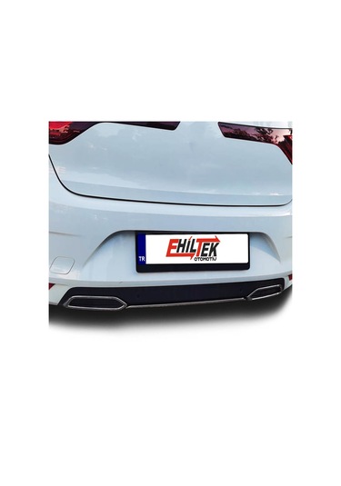 Renault Megane Egzos Çerçevesi - Krom/plastik 2 Parça Hb 2016-2020