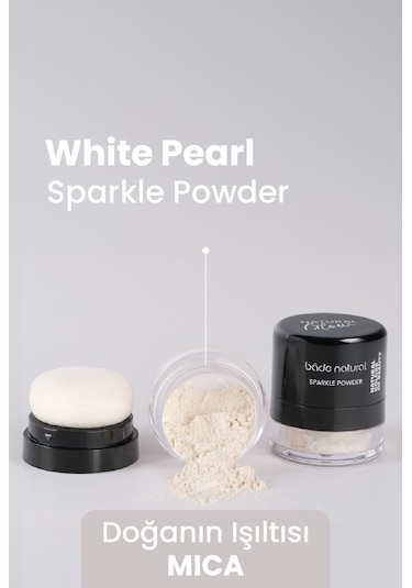 Sparkle Powder White Pearl Toz Işıltılı Aydınlatıcı %100 Doğal