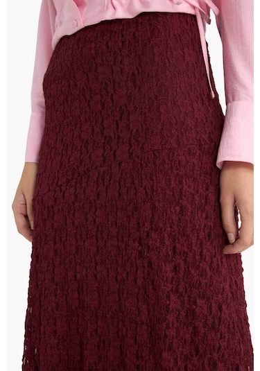 Defacto A Kesim Dantel Maxi Etek F5244ax25aubr115 Bordo Defacto A Kesim Dantel Maxi Etek F5244ax25aubr115 Bordo