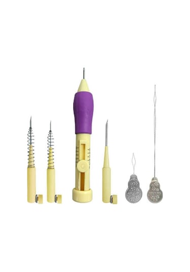 Panç Seti Hobi El Işi Nakış Seti Punch Iğnesi Tutkal-Kasnak-Iplik (287361134)