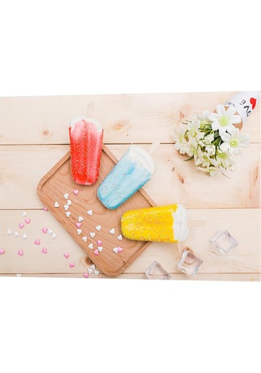 Suntek Dikdörtgen Dijital Baskılı Dekor Masa Örtüsü Tatlı