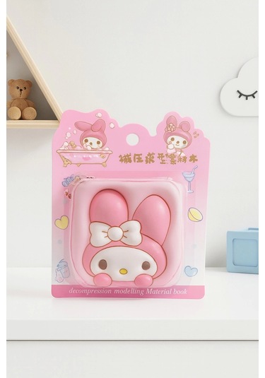 Sanrio My Melody Not Defteri Zincirli Anahtarlık Hediyelik Defter Puf Kapak Çok Renkli
