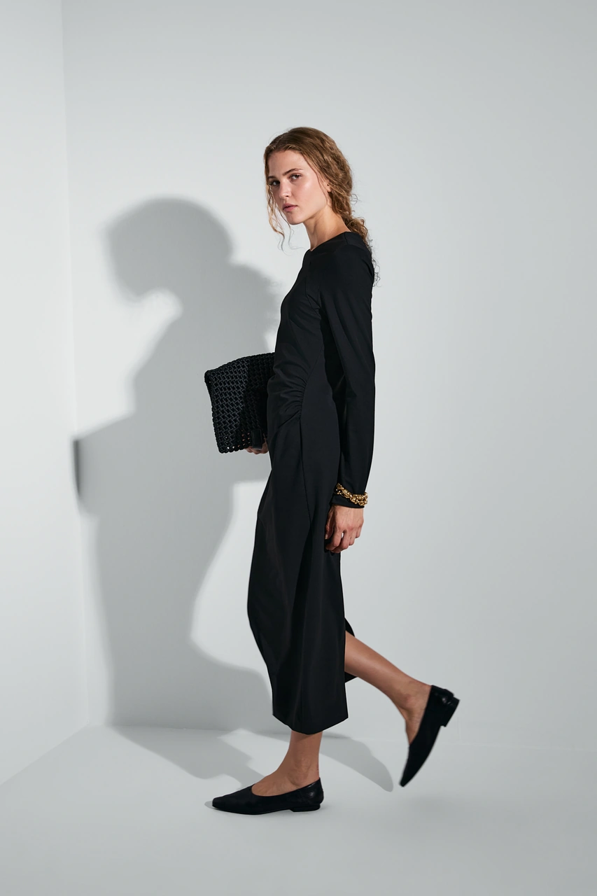 Lufian Helena Kadın Elbise Siyah Siyah 122290009100100 Siyah