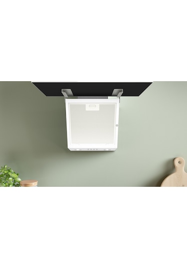 Bosch DWK63PJ20T Beyaz Ankastre Cam Davlumbaz
