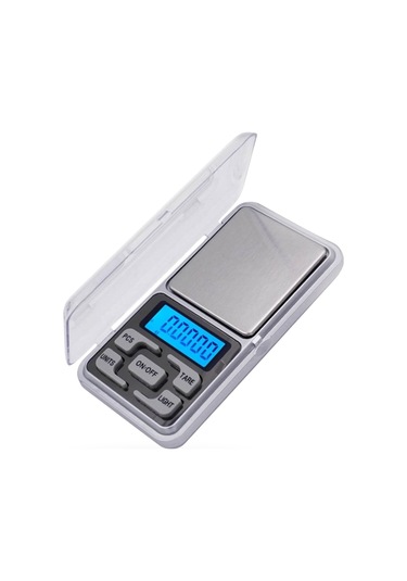 Büro Ev Ofis Hediyesi İçin 1gr Hassas 500gr Dijital Elektronik Kuyumcu Cep Terazisi Beyaz - Gri