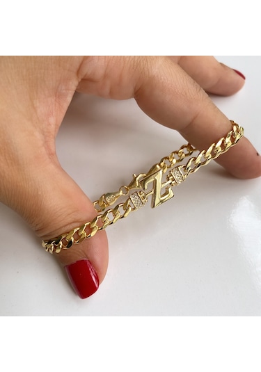 Simurg Jewellery Gümüş Z Harfli Bileklik